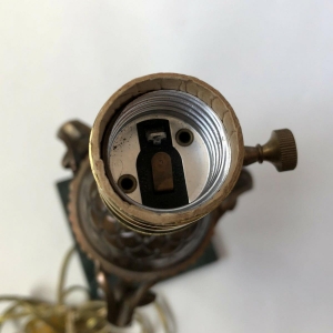 Đèn bàn đầu Dê bằng đồng thau