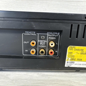 Đầu CD Philips CD630/05R cổ điển màu đen HiFi riêng biệt - VGC - Đã kiểm tra / Hoạt động