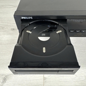 Đầu CD Philips CD630/05R cổ điển màu đen HiFi riêng biệt - VGC - Đã kiểm tra / Hoạt động